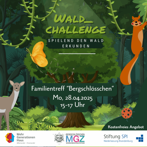 Waldchallenge mit dem Familientreff am 28.04.25
