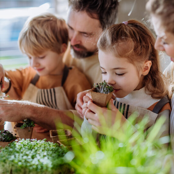 30.06.25 | Wir bauen Kresse-Häusl im Familientreff